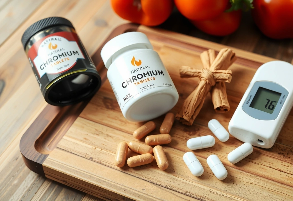 Suplemento de cromo natural en comprimido